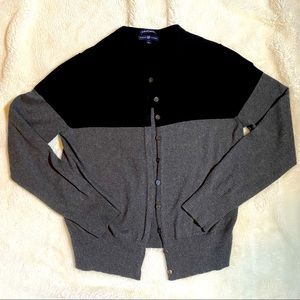 🖤 Cashmere Blend Gap Color Block Cardigan size XL.